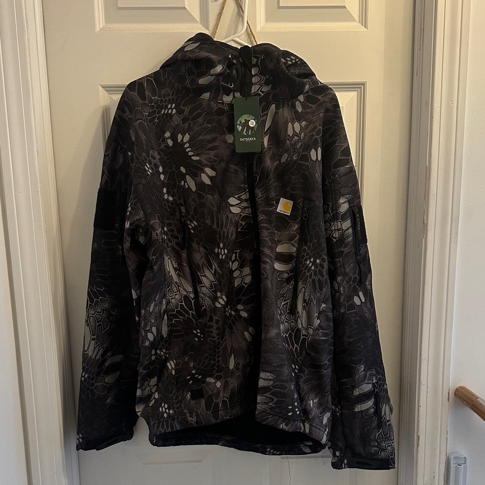 Carhartt Black and Gray Military Field Jacket